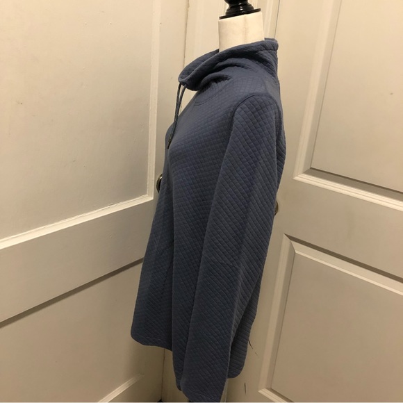 Ll Bean ladies quilted turtleneck sweater size large - Picture 3 of 6